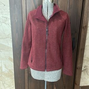 North Face burgundy jacket small